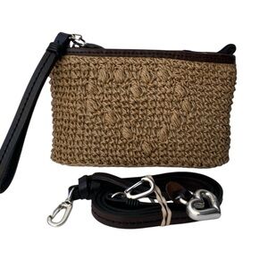 Brighton Wicker Wristlet Mini Bag Crossbody / Like- New